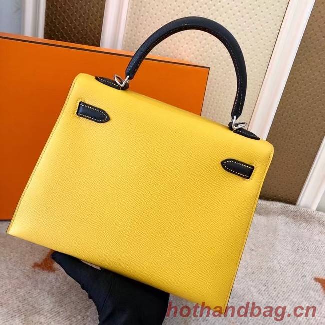 Hermes Original Epsom Leather KEL2578 yellow&black