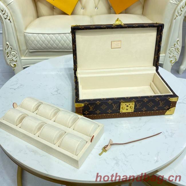 Louis Vuitton 8 WATCH CASE M47641 Cream