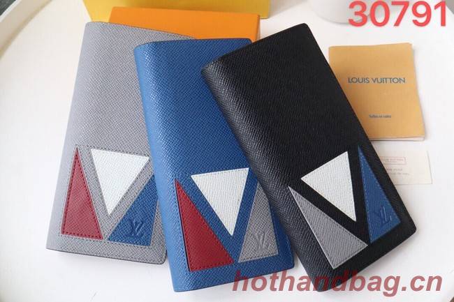 Louis Vuitton BRAZZA WALLET M30791 blue