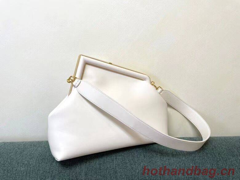 FENDI FIRST MEDIUM leather bag 8BP127AB white