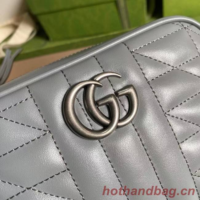 Gucci GG Marmont mini shoulder bag 634936 Dark grey