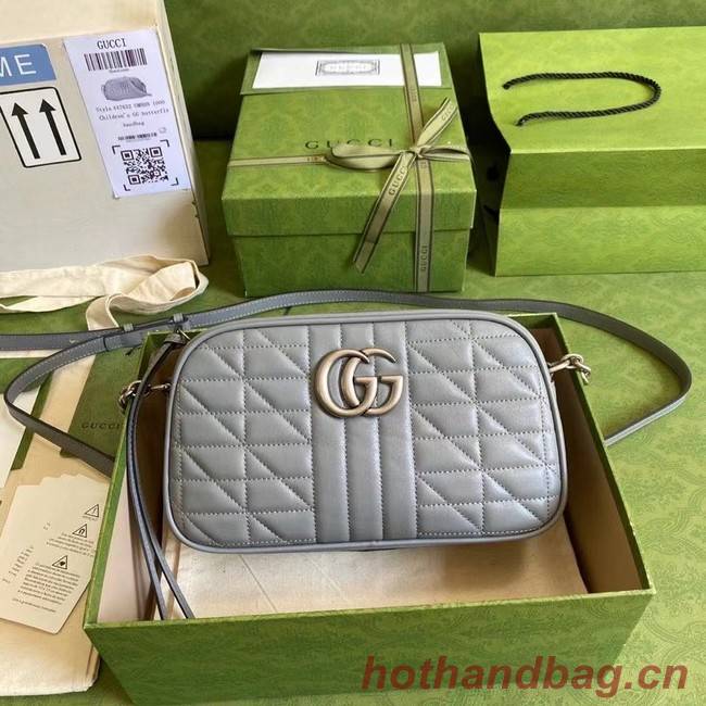 Gucci GG Marmont small shoulder bag 447632 Dark grey