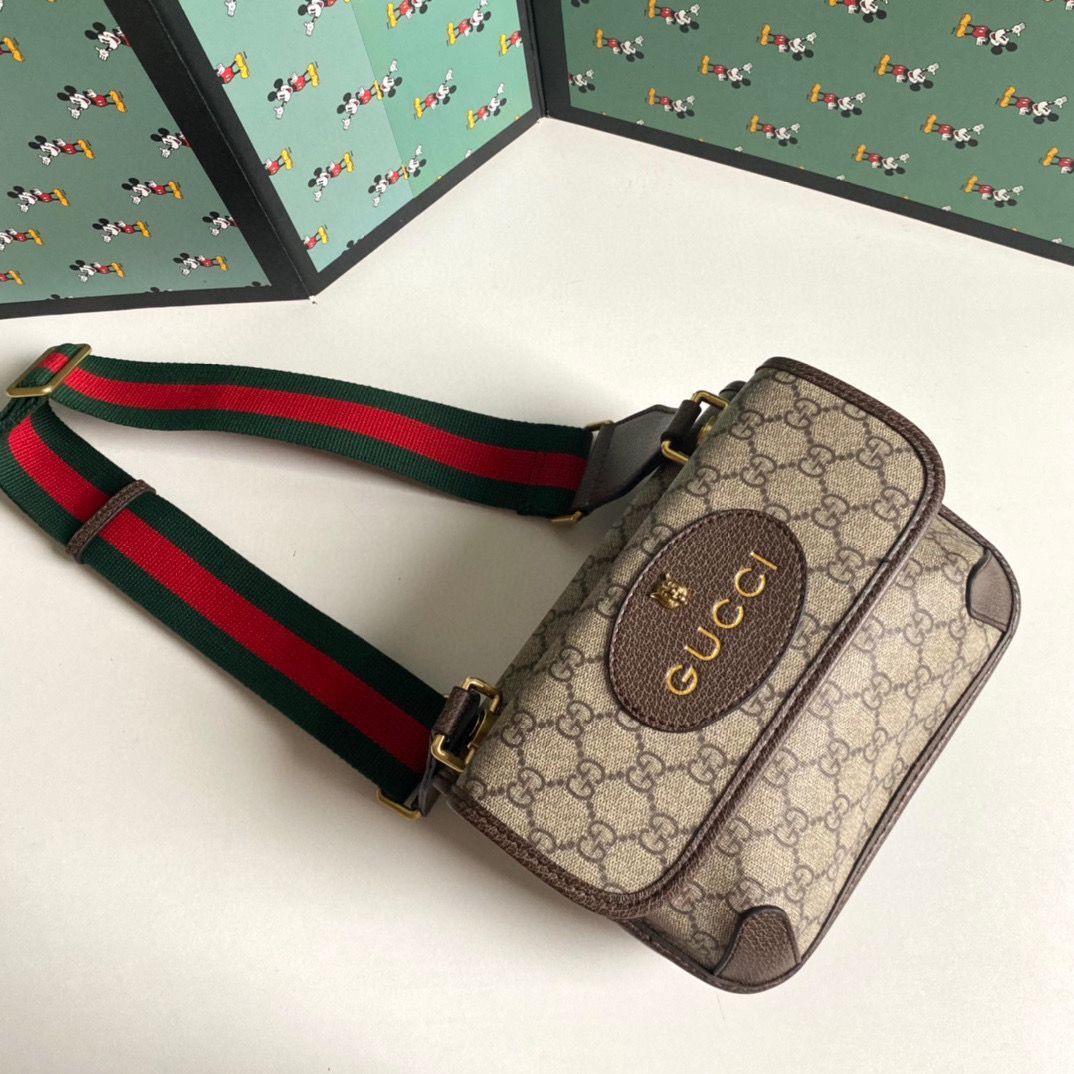 Gucci GG Supreme Messenger Original Leather Bag 501050 Beige