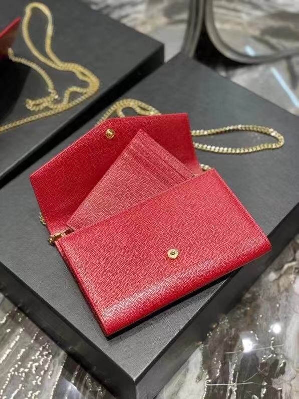 Yves Saint Laurent Calf leather cross-body bag Y707788 red