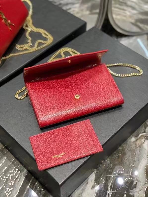 Yves Saint Laurent Calf leather cross-body bag Y707788 red