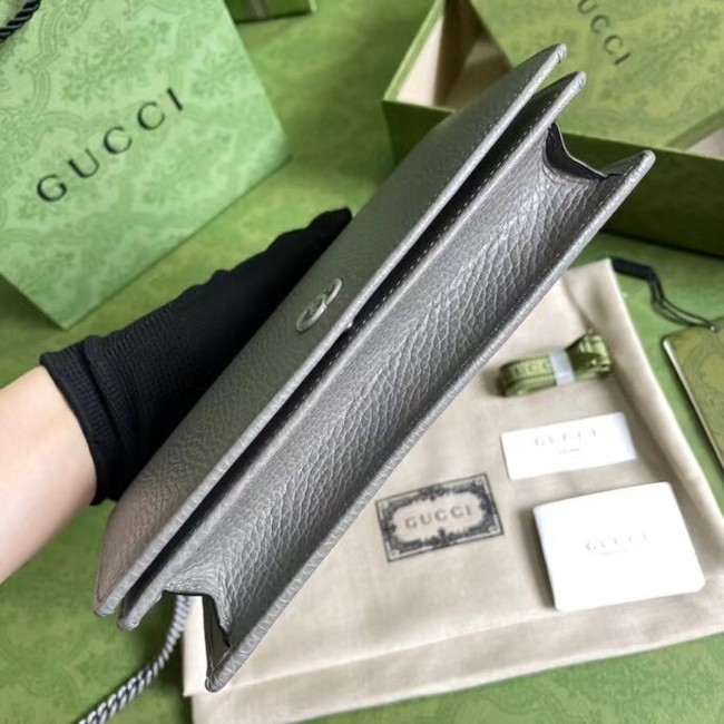 Gucci GG Marmont chain wallet 497985 GRAY