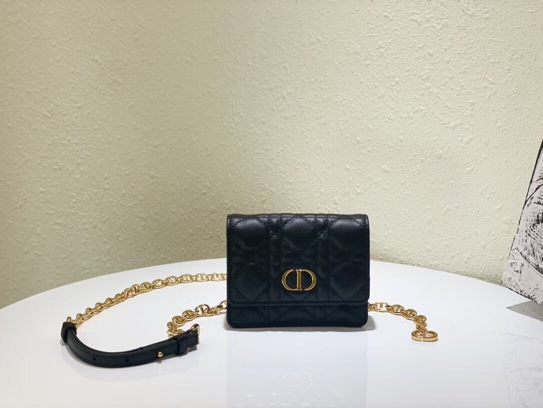 DIOR MINI BOBBY BAG Gradient Cannage Lambskin C0952 black