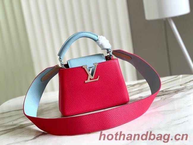 Louis Vuitton CAPUCINES MINI M59205 red&sky blue