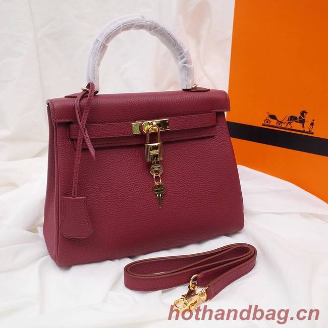 Hermes Kelly Shoulder Bag Original TOGO Leather KY3255 claret