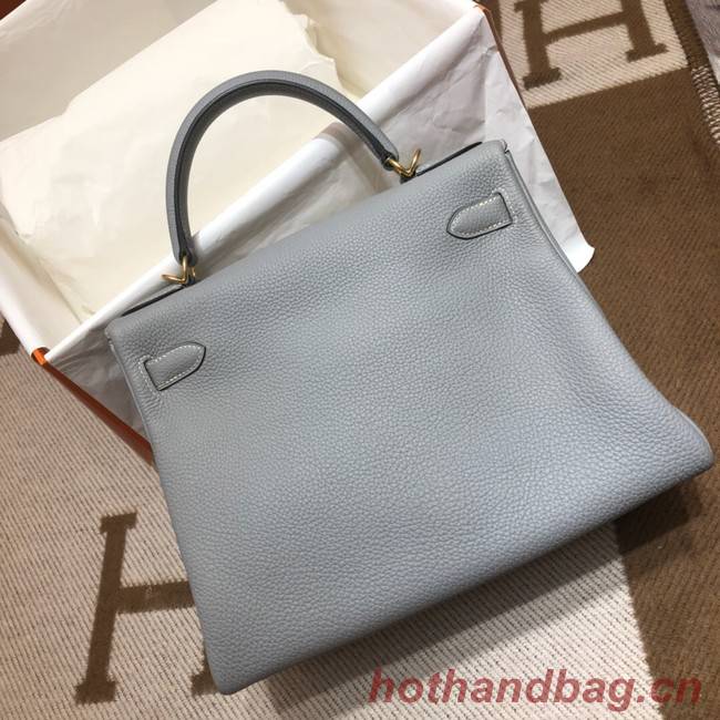 Hermes Kelly Shoulder Bag Original TOGO Leather KY3255 light blue