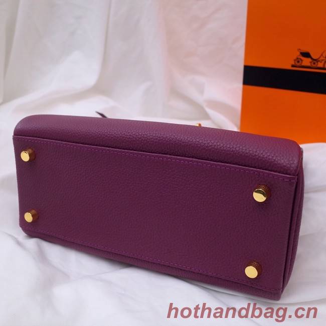 Hermes Kelly Shoulder Bag Original TOGO Leather KY3255 purple