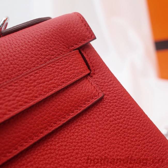 Hermes Kelly Shoulder Bag Original TOGO Leather KY3255 red