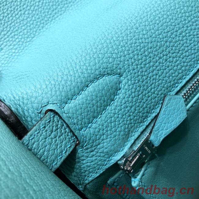 Hermes Kelly Shoulder Bag Original TOGO Leather KY3255 sky blue