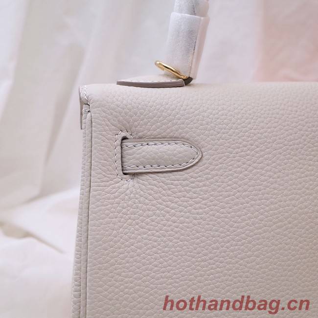 Hermes Kelly Shoulder Bag Original TOGO Leather KY3255 white