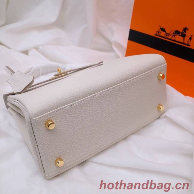 Hermes Kelly Shoulder Bag Original TOGO Leather KY3255 white