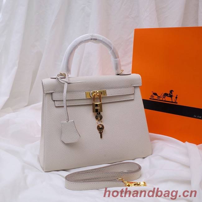 Hermes Kelly Shoulder Bag Original TOGO Leather KY3255 white