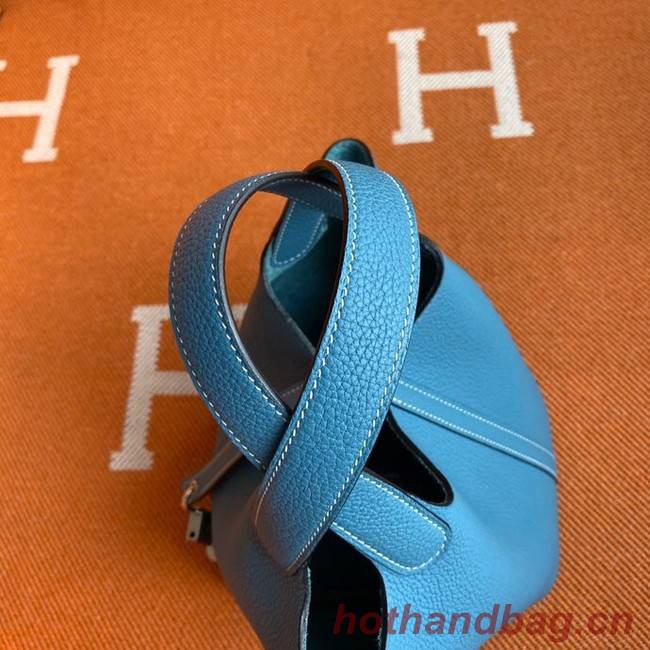 Hermes Picotin Lock Bags Original togo Leather PL3388 blue