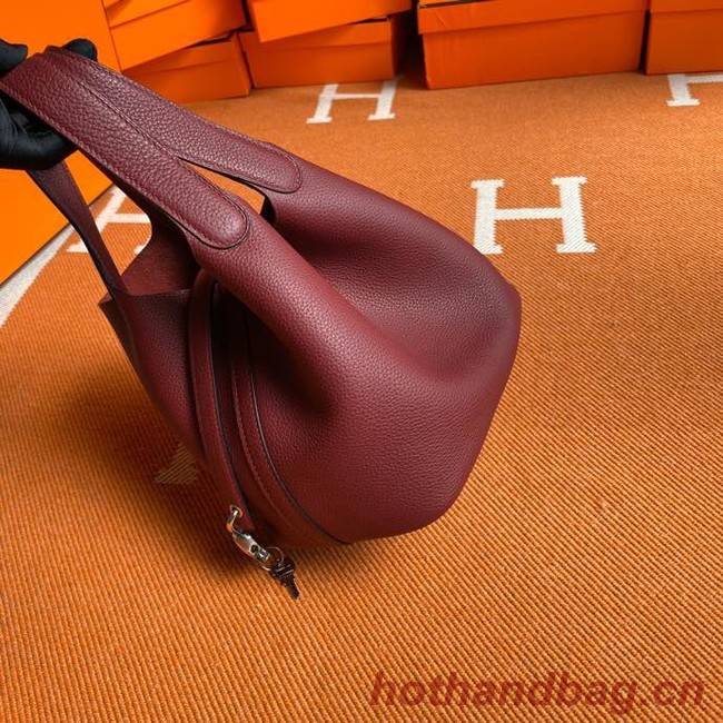 Hermes Picotin Lock Bags Original togo Leather PL3388 claret