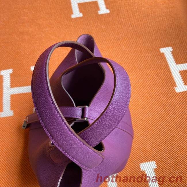 Hermes Picotin Lock Bags Original togo Leather PL3388 purple