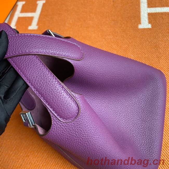 Hermes Picotin Lock Bags Original togo Leather PL3388 purple