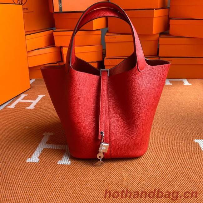 Hermes Picotin Lock Bags Original togo Leather PL3388 red