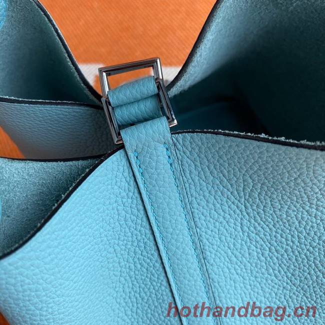 Hermes Picotin Lock Bags Original togo Leather PL3388 sky blue