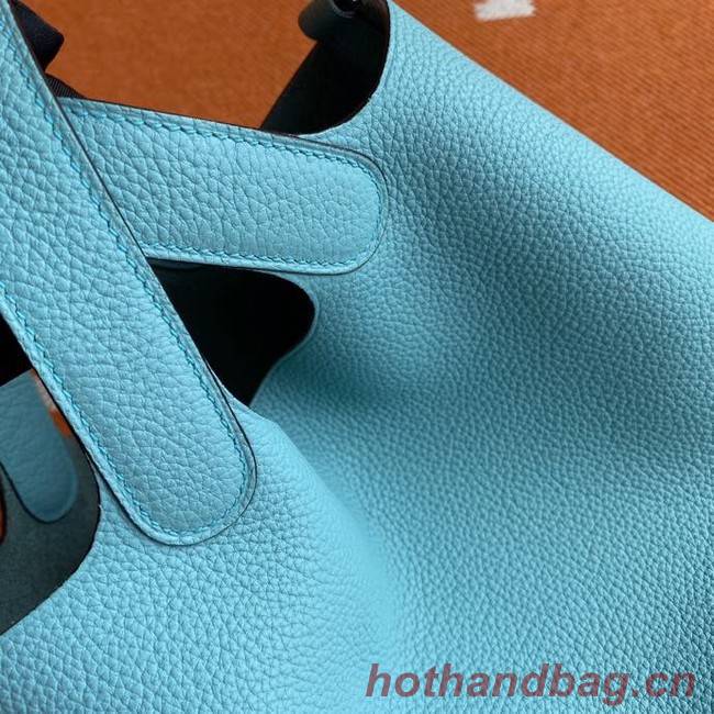 Hermes Picotin Lock Bags Original togo Leather PL3388 sky blue