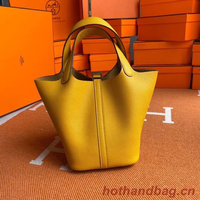 Hermes Picotin Lock Bags Original togo Leather PL3388 yellow