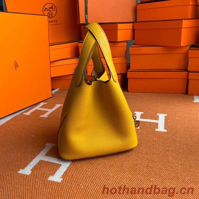 Hermes Picotin Lock Bags Original togo Leather PL3388 yellow