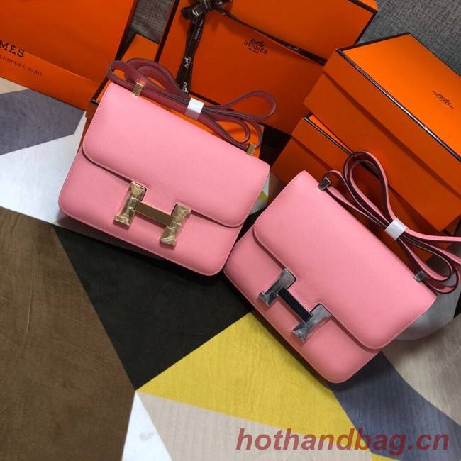 Hermes Original Espom Leather Constance Bag 5333 Pink