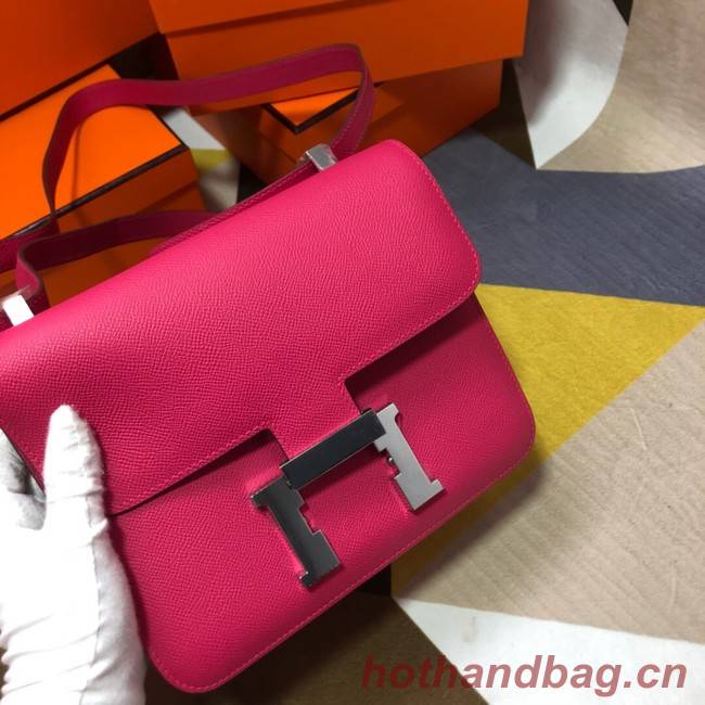 Hermes Original Espom Leather Constance Bag 5333 Purplish red