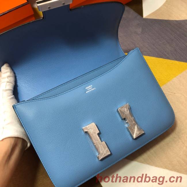 Hermes Original Espom Leather Constance Bag 5333 blue