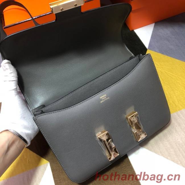 Hermes Original Espom Leather Constance Bag 5333 dark gray