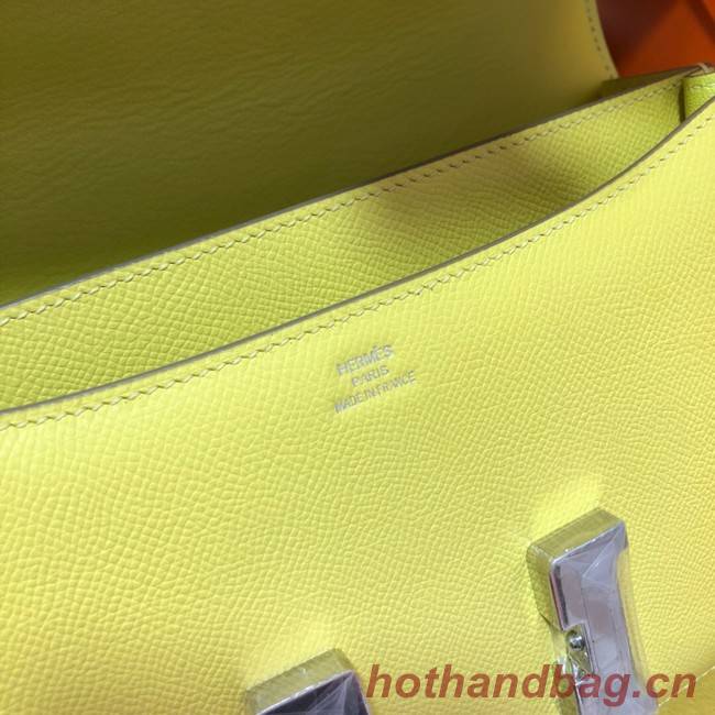 Hermes Original Espom Leather Constance Bag 5333 lemon