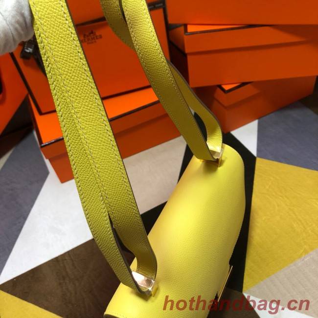 Hermes Original Espom Leather Constance Bag 5333 lemon