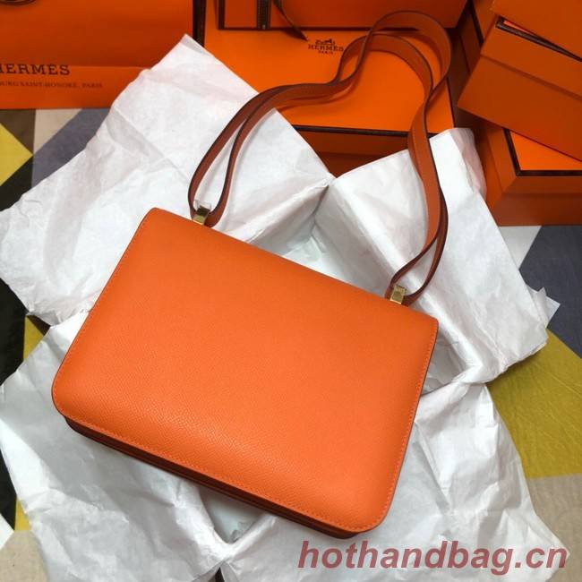 Hermes Original Espom Leather Constance Bag 5333 orange