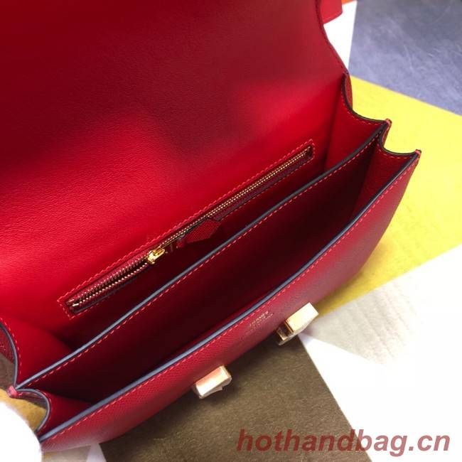 Hermes Original Espom Leather Constance Bag 5333 red