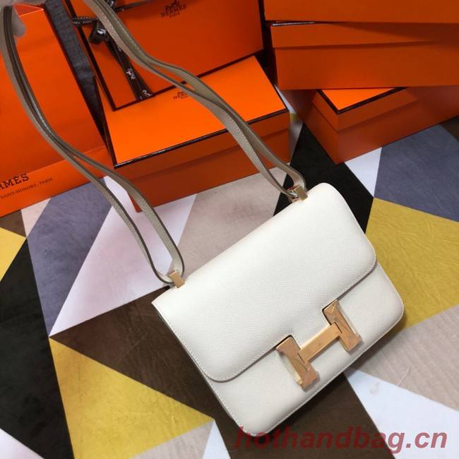 Hermes Original Espom Leather Constance Bag 5333 white