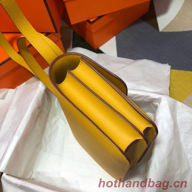 Hermes Original Espom Leather Constance Bag 5333 yellow