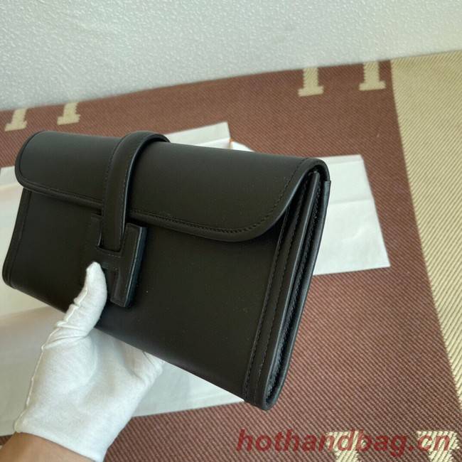 Hermes Original jige swift Leather Clutch 37088 black