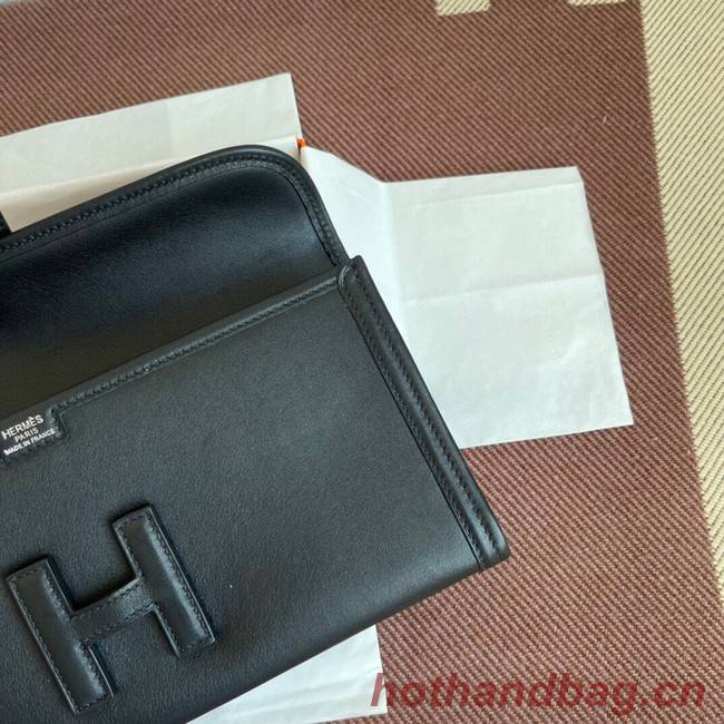 Hermes Original jige swift Leather Clutch 37088 black