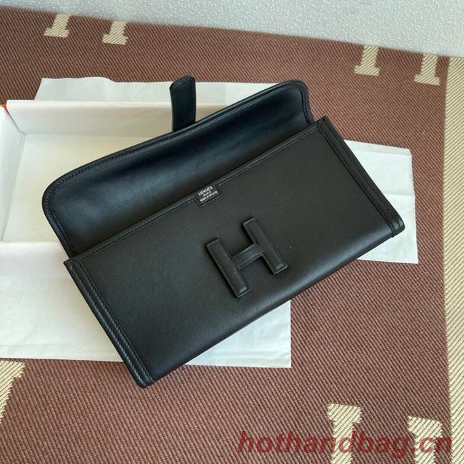 Hermes Original jige swift Leather Clutch 37088 black