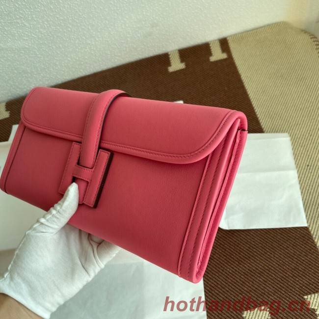 Hermes Original jige swift Leather Clutch 37088 cherry blossoms