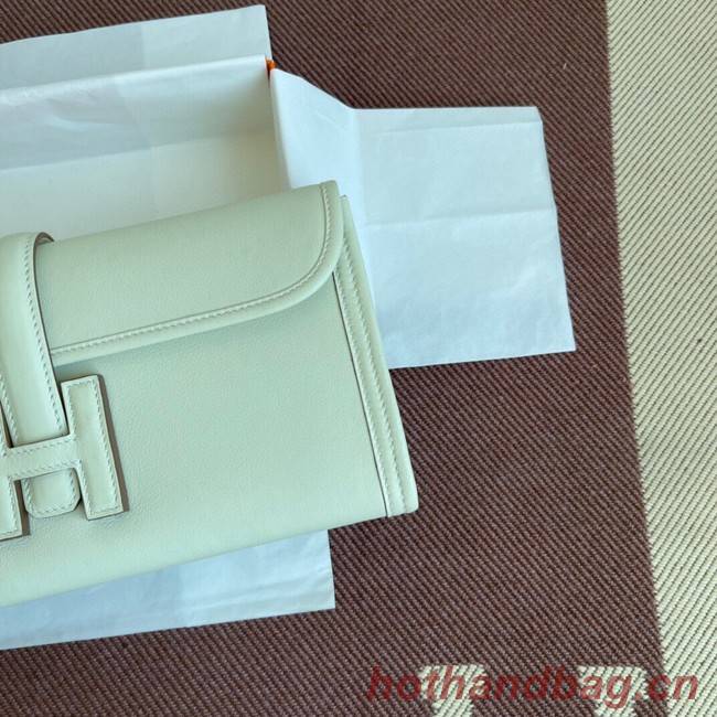 Hermes Original jige swift Leather Clutch 37088 cream