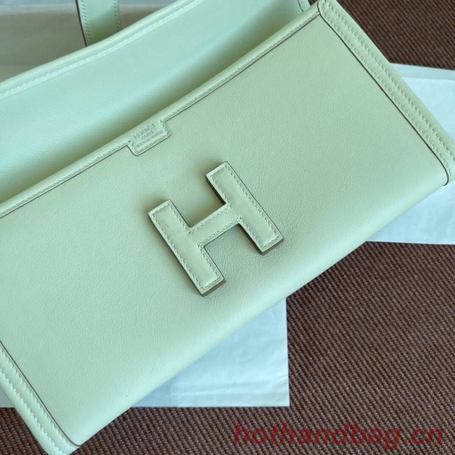 Hermes Original jige swift Leather Clutch 37088 cream