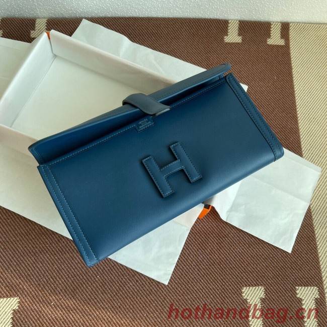 Hermes Original jige swift Leather Clutch 37088 drak gray