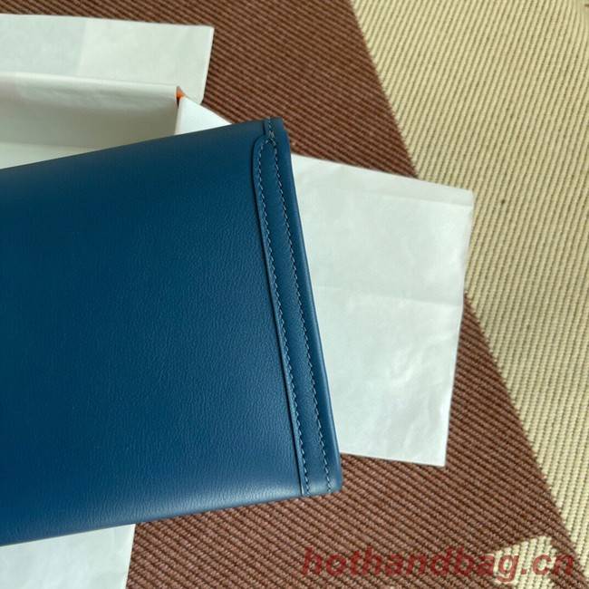 Hermes Original jige swift Leather Clutch 37088 drak gray