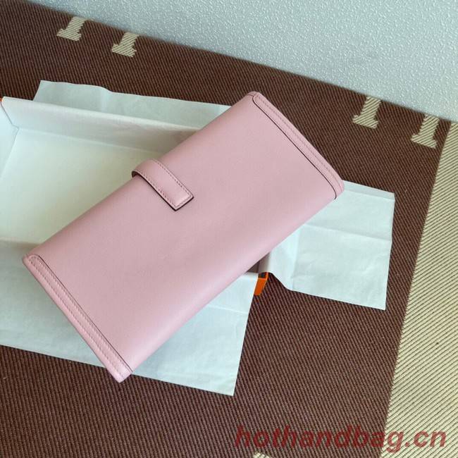 Hermes Original jige swift Leather Clutch 37088 light pink