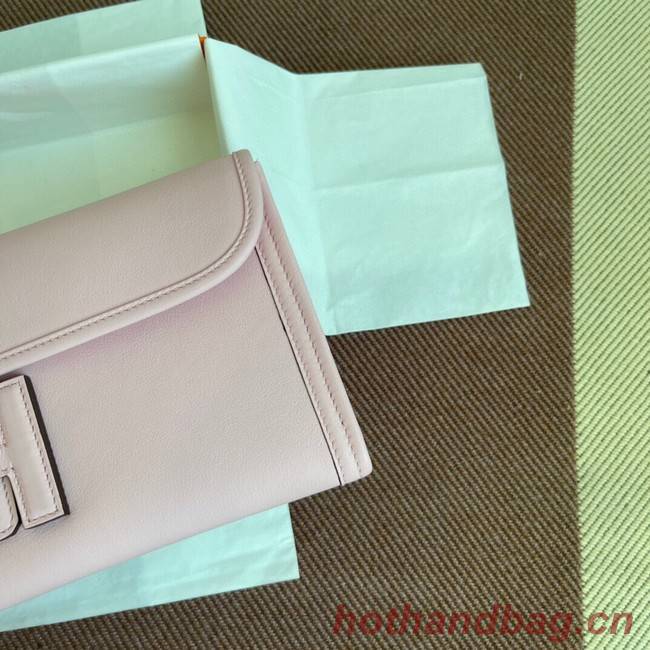 Hermes Original jige swift Leather Clutch 37088 light pink