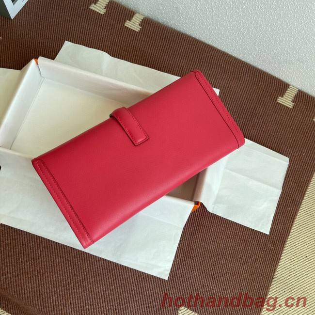 Hermes Original jige swift Leather Clutch 37088 plum